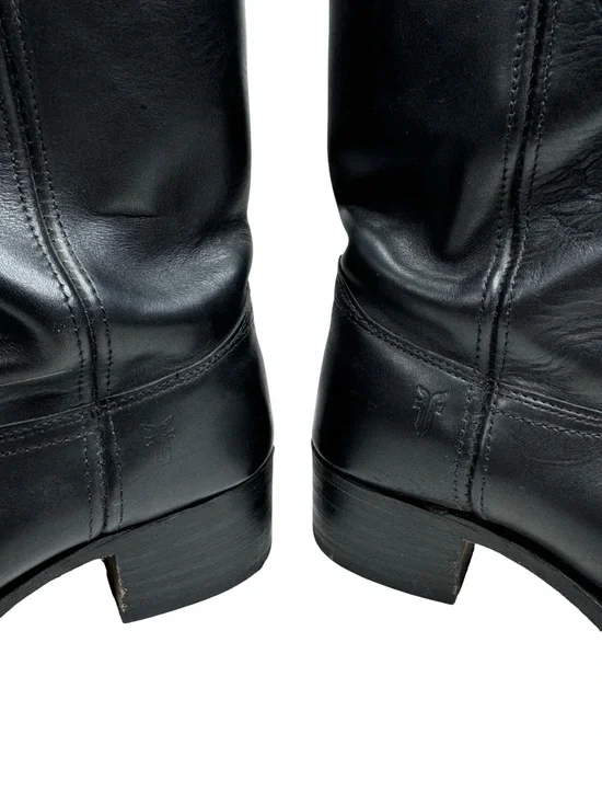Frye | Vintage 1990’s Campus 14L Boot in Black Leather 9 - Picture 11 of 13